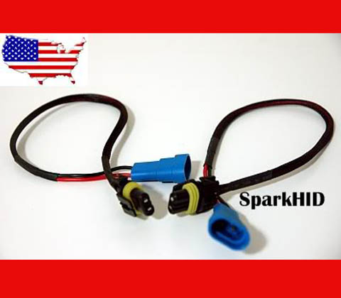 312 HID Wire Harness 9006 HB4 or 9005 HB3 Bulb Plug Ballast Connector 